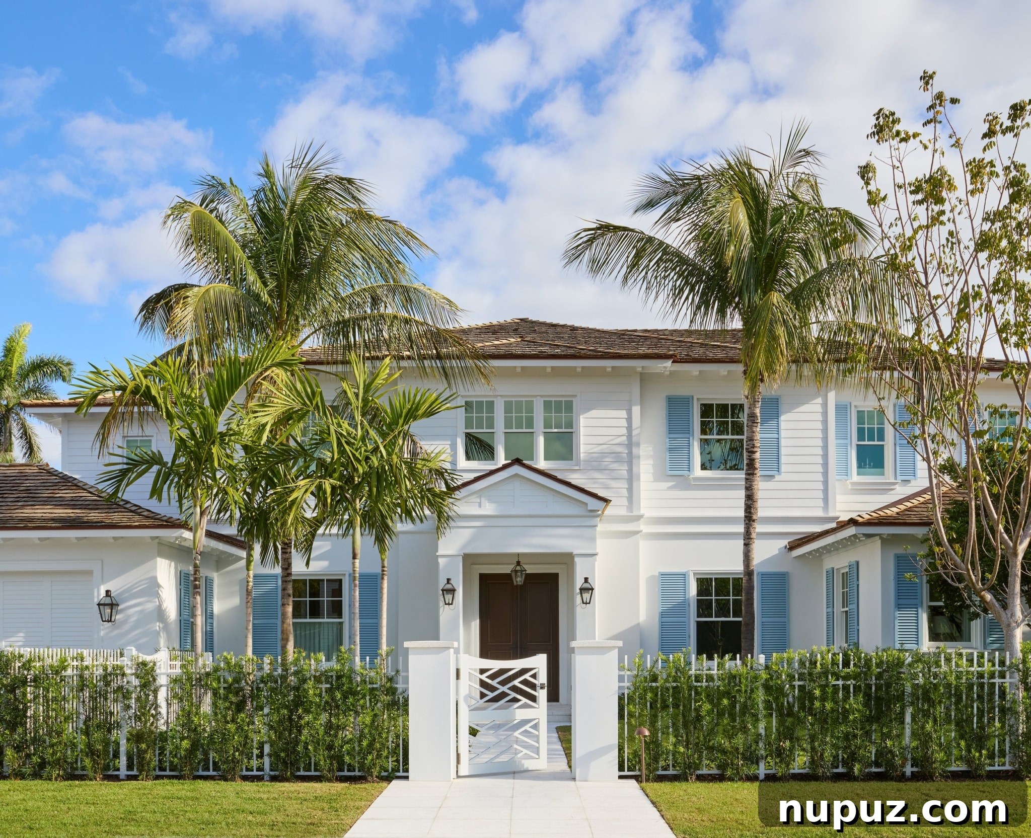 Barefoot Luxury: Inside a Florida Home of Effortless Coastal Elegance 7 Stunning exterior view of the West Palm Beach home by Kara Miller Interiors, blending architectural beauty with the Florida landscape. Brantley Photography