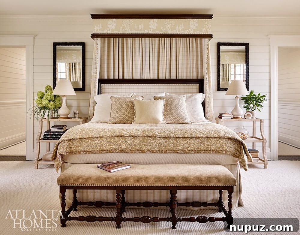 Elegance Meets the Water's Edge: A Jackye Lanham Home 12 An interior shot revealing a stylish built-in bookcase filled with a curated collection of books and decorative items, adding intellectual charm.