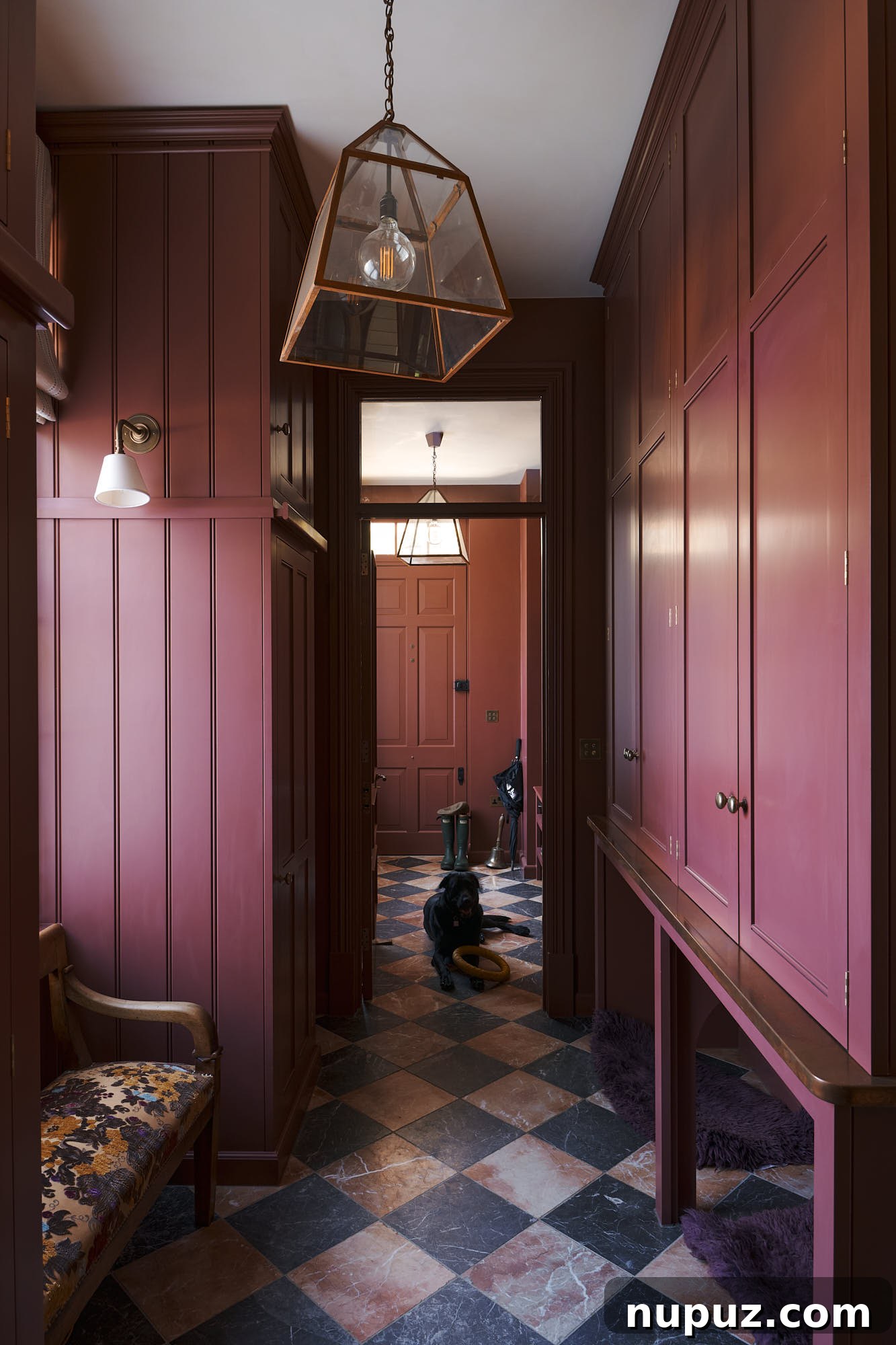 Enduring Kitchen Aesthetics for Your Dream Renovation 11 Stunning black and white tiled entryway or mudroom in a deVOL home, offering timeless appeal