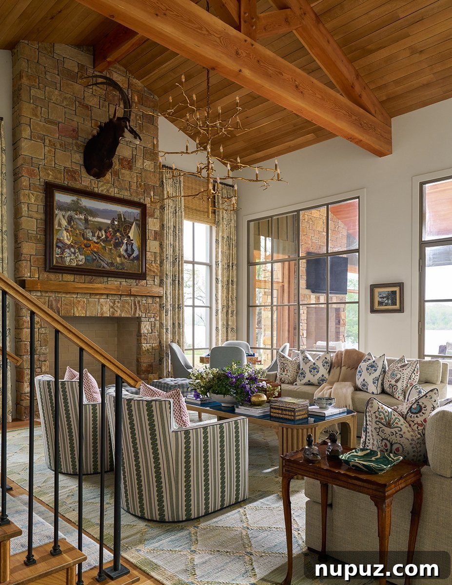 Luxurious Wood Ceilings Enhancing the Charm of Mary Beth Wagner's Design