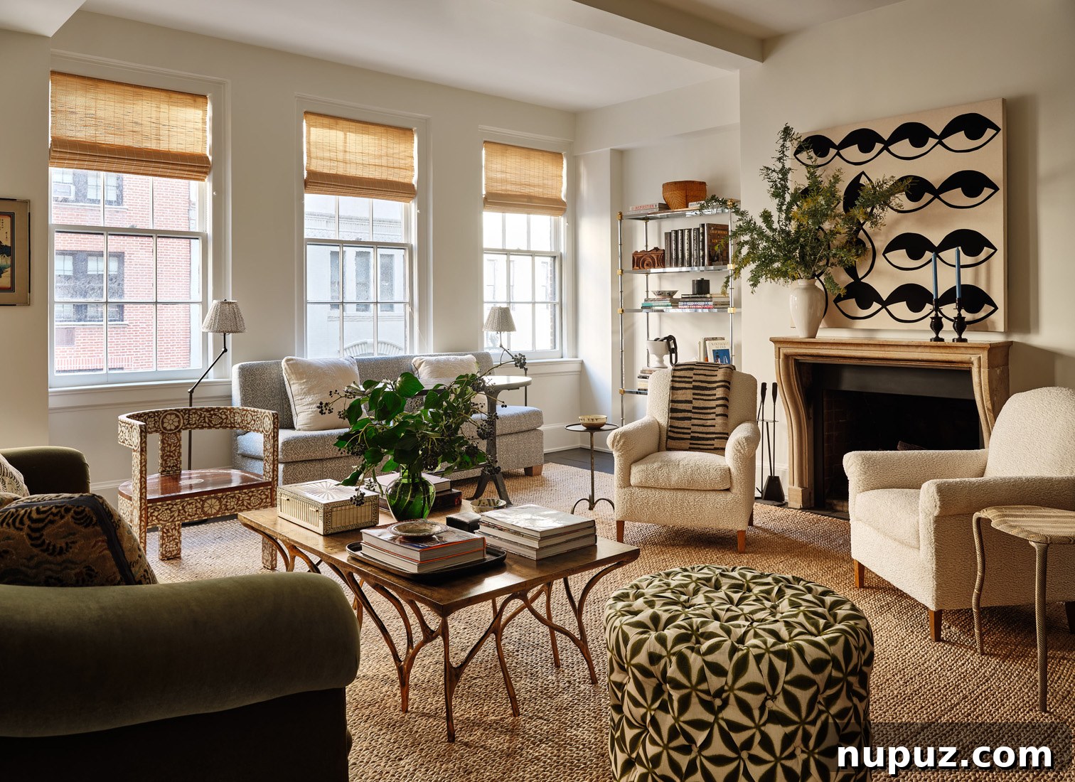 Luxurious living room featuring a stunning color palette that creates a harmonious and inviting ambiance, perfect for relaxation and entertaining.
