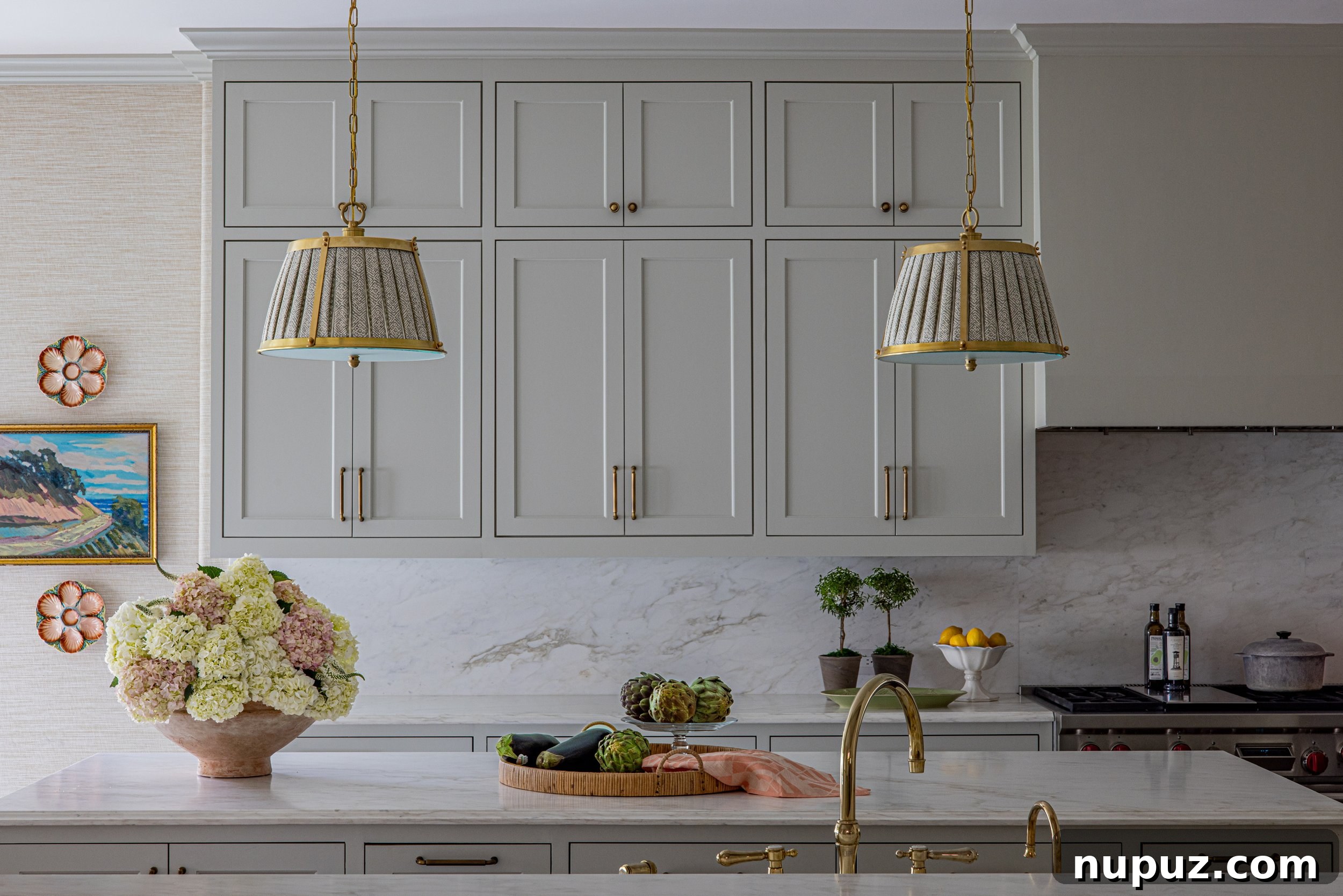 Lindley Arthur's Signature Style: 10 Breathtaking Interiors 5 Lindley Arthur Interiors kitchen featuring striking tile work, modern appliances, and elegant cabinetry designed for both beauty and function.