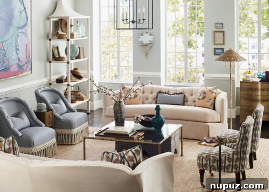 Heartfelt Homes: Curating Warm and Welcoming Interiors 5 Elegant interior vignette featuring a natural rattan floor lamp, casting warm ambient light in a cozy living space.
