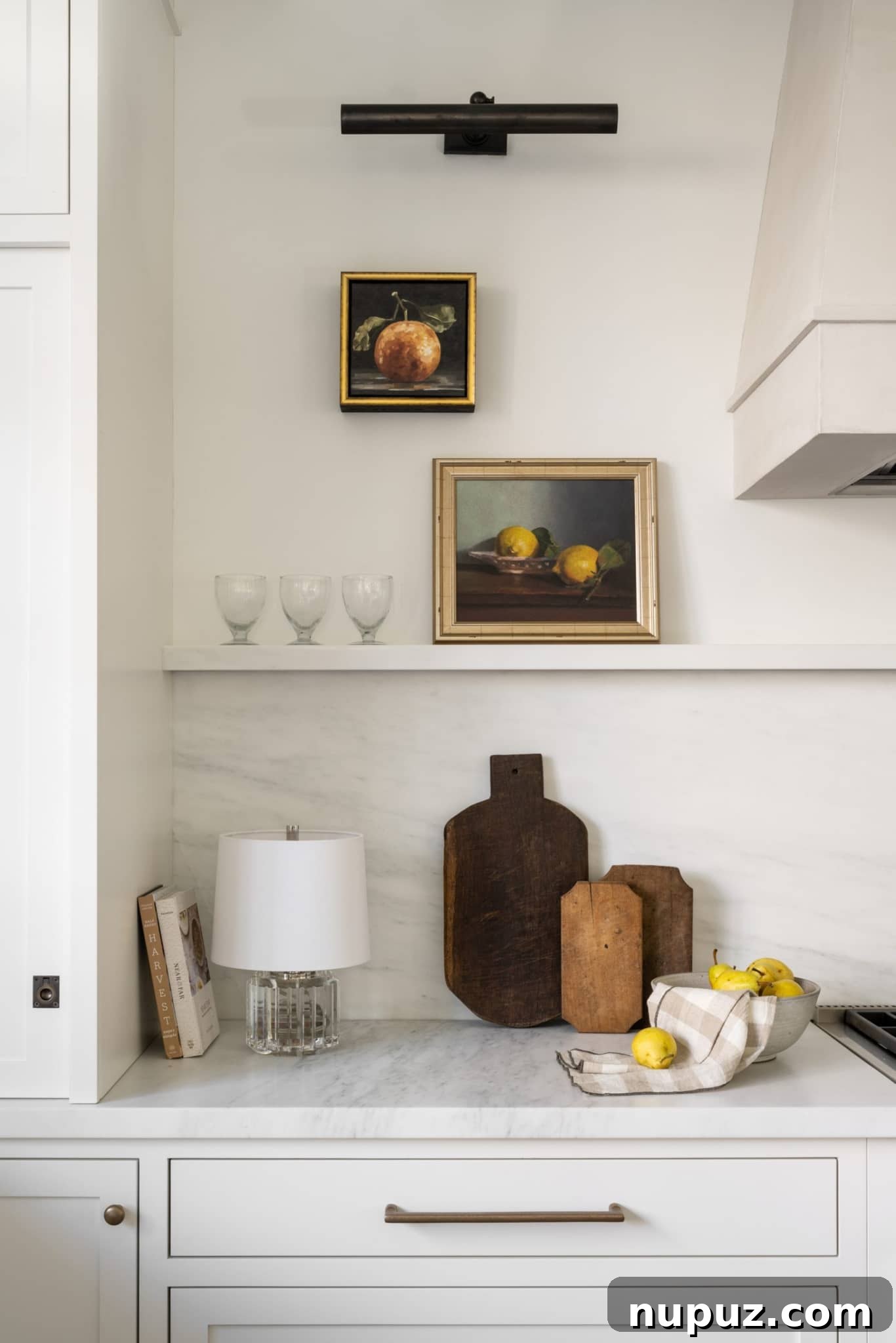 Elevate Your Kitchen: 5 Modern Design Concepts 3 Still Life Art - mcgee & co - art adds character and warmth to kitchens - Infusing your kitchen with elements that reflect who you are can transform it into a space that resonates with warmth, character, and individuality. Beyond the functional aspects, the items you incorporate can tell your story and create a welcoming atmosphere for both you and your guests.