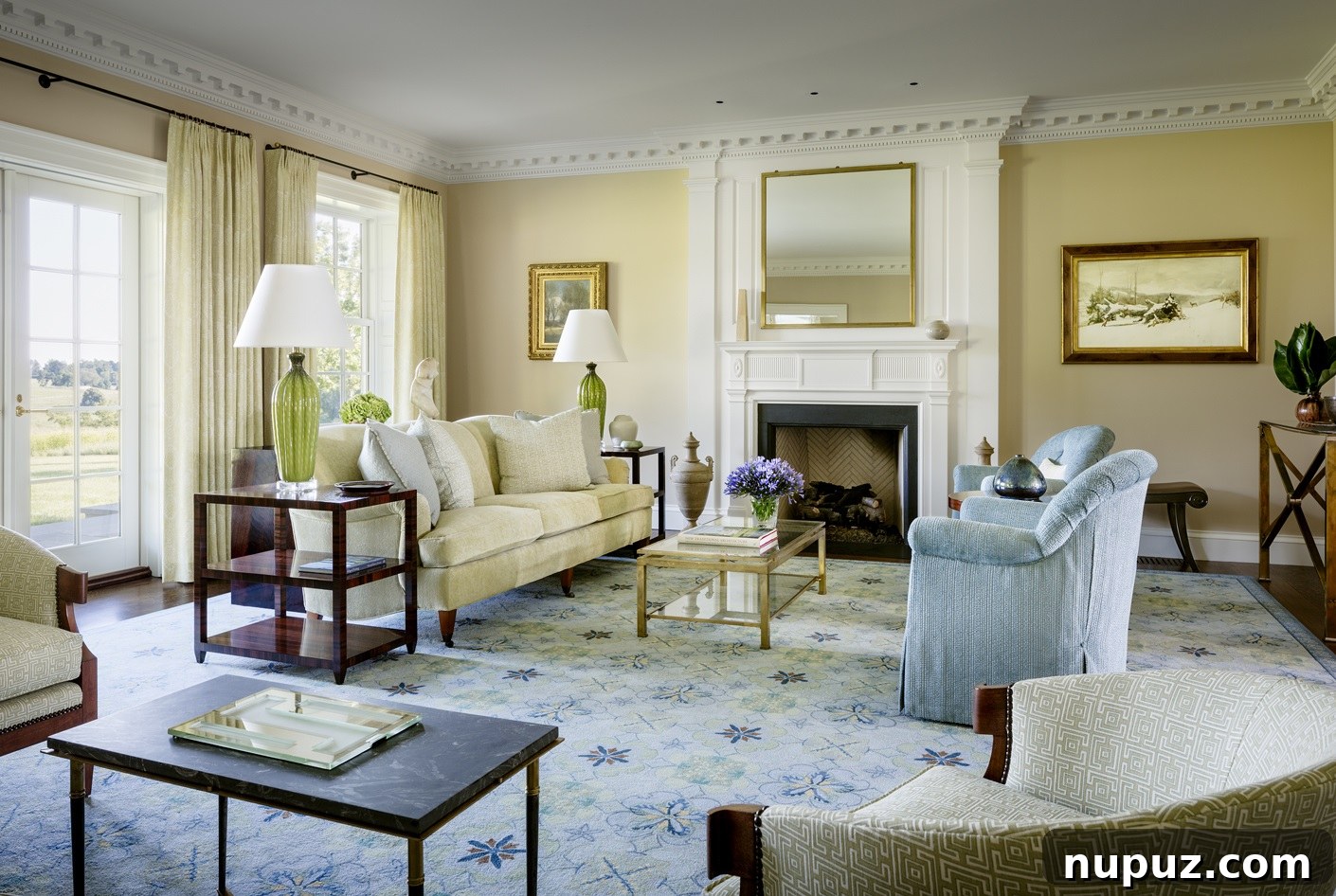 Modern and comfortable living room interior designed by Brady Design, showcasing a harmonious blend of textures and natural light. Photography by Marco Ricca.