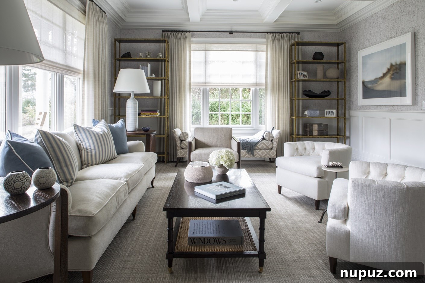 Sophisticated living room with layered textiles and a contemporary fireplace, exuding warmth and elegance. A Brady Design masterpiece, photographed by Marco Ricca.