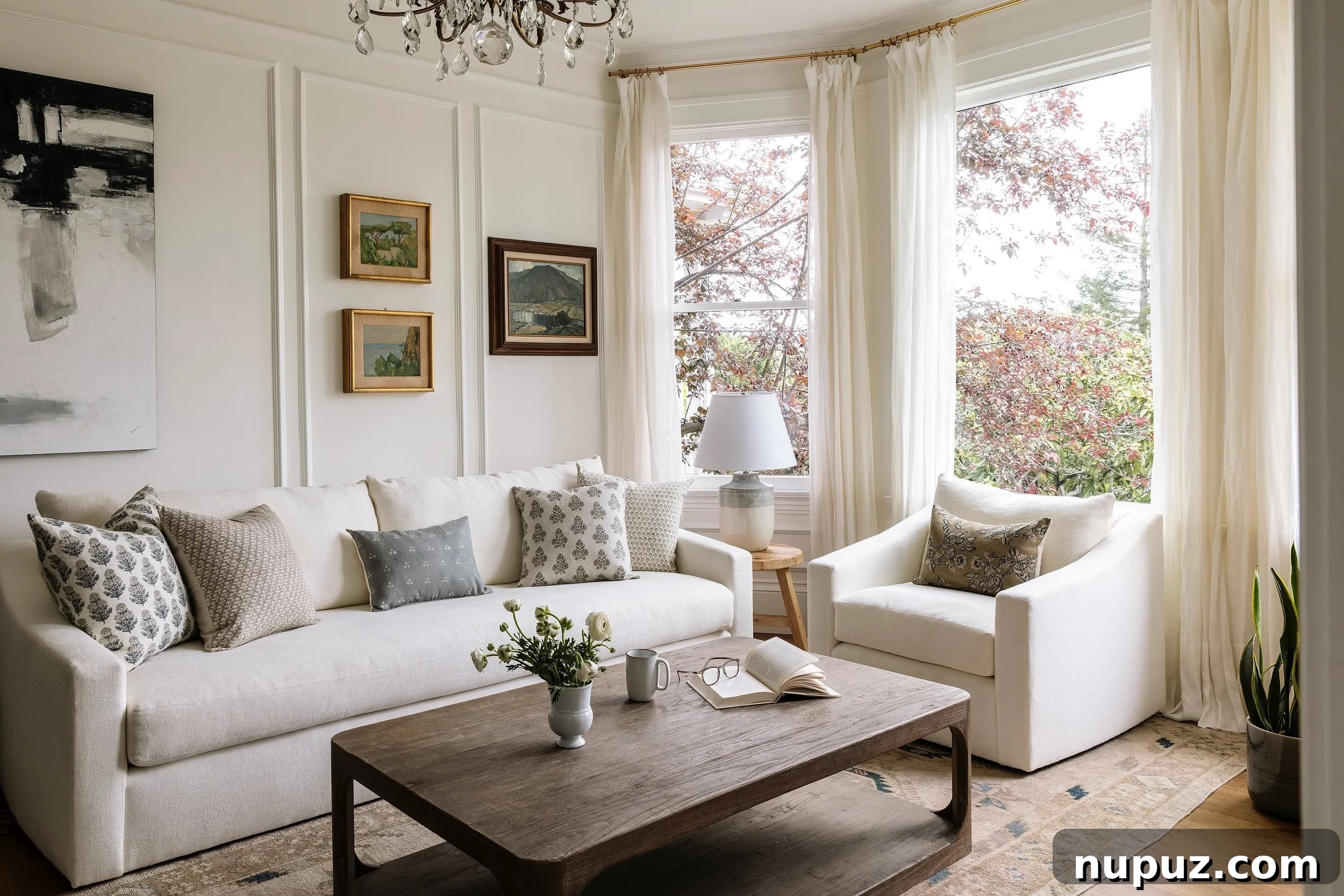 Luxurious living room by Imparfait Design Studio with a grand piano, plush seating, and intricate ceiling details.