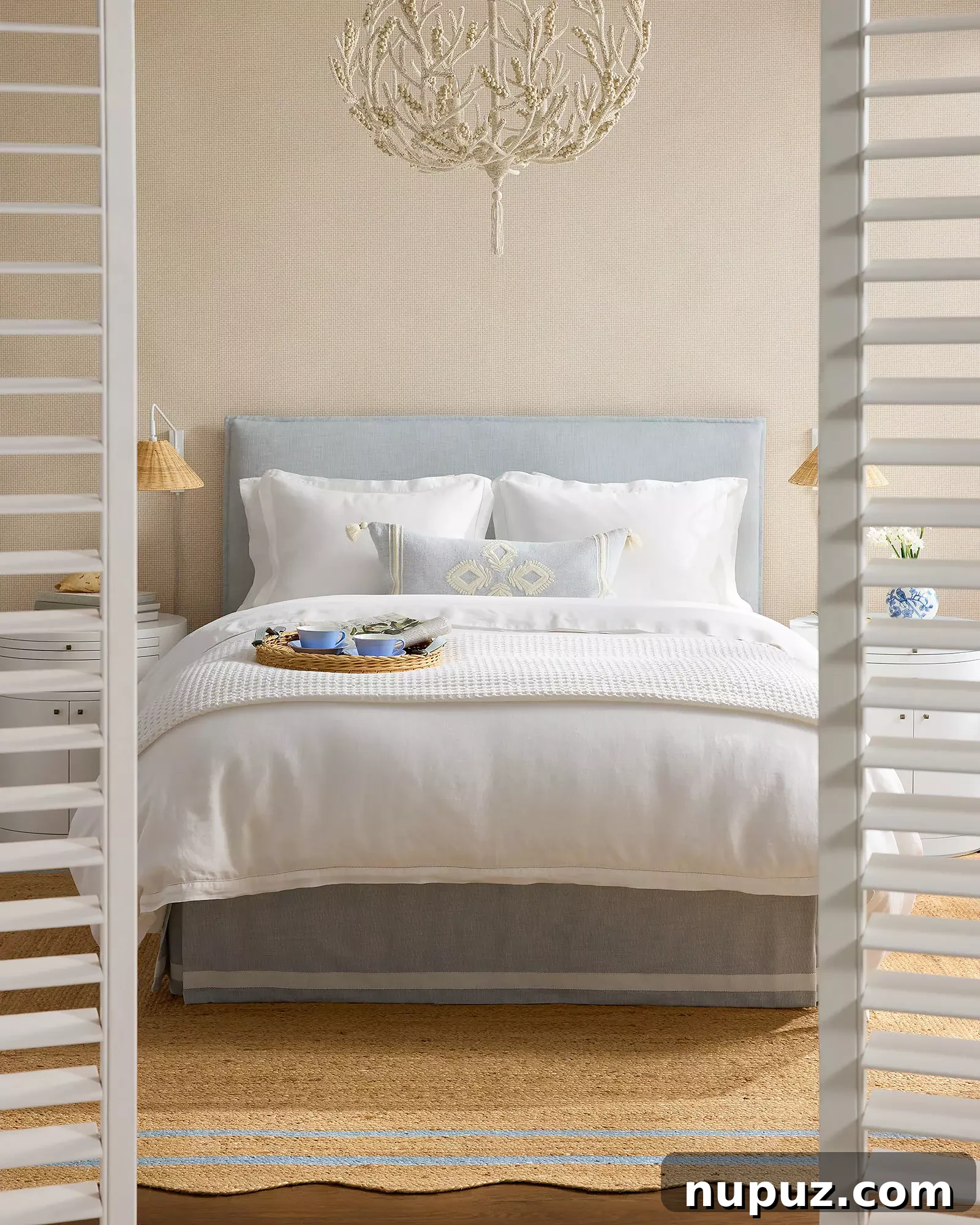 Transform Your Home With 10 Chic Lighting Fixtures 6 Elegant bedroom featuring a stylish chandelier