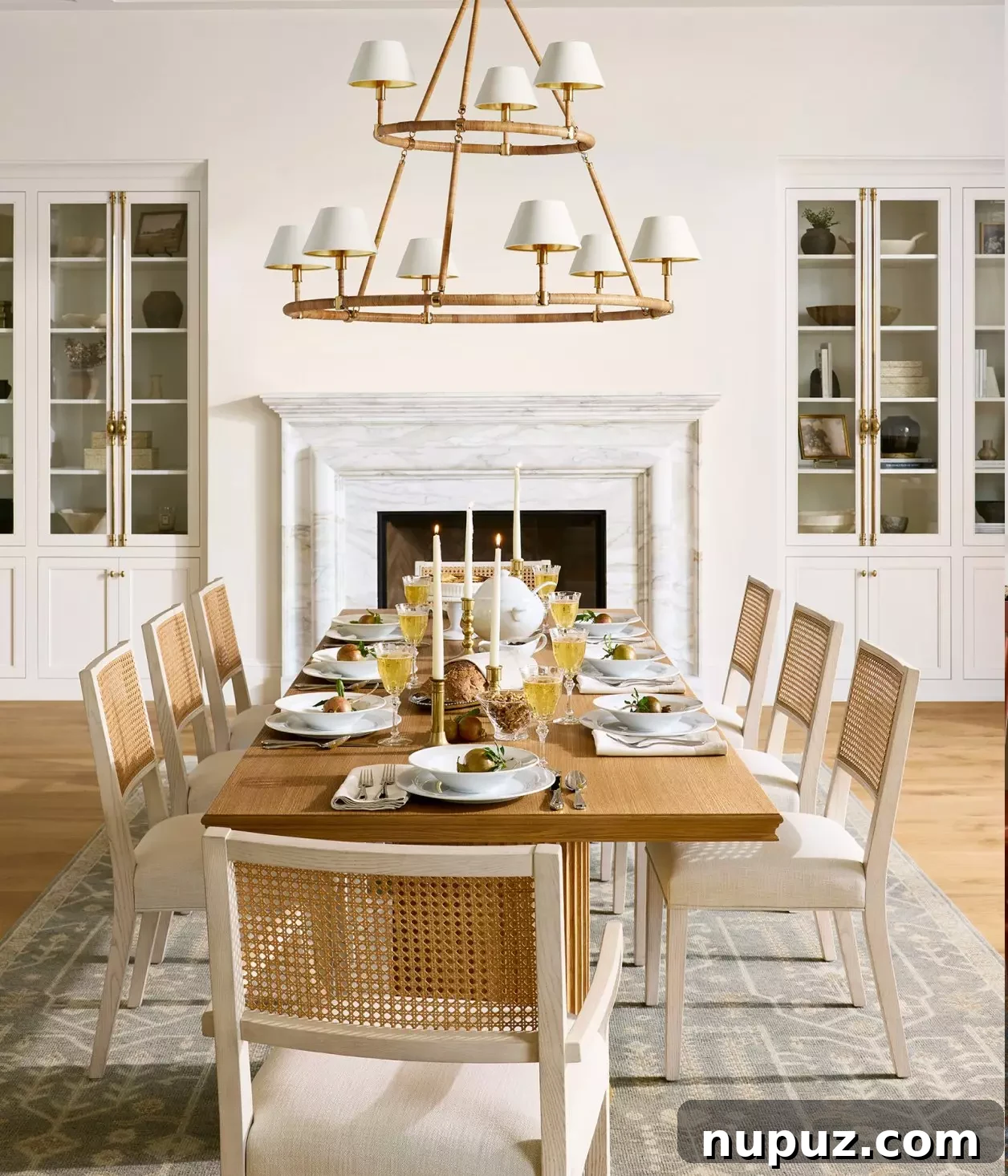 Transform Your Home With 10 Chic Lighting Fixtures 9 Elegant dining room with sophisticated lighting