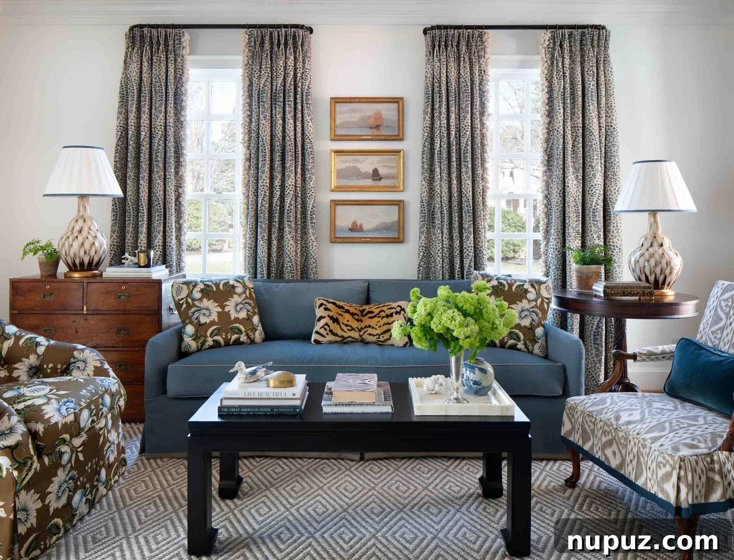Investing in timeless furniture pieces like a classic chest, a well-made dining table, or iconic art ensures your home decor never goes out of style. This design by Elly Poston Interior Design, captured by Gordon Gregory Photography, exemplifies enduring elegance.