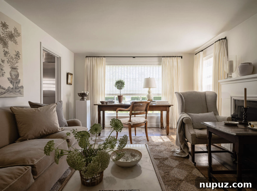 Luxurious living room interior design by Marianne Simon Interiors, featuring elegant furniture, a statement fireplace, and refined decor. Stylist @cate.ragan.styling Photography @_karamercer