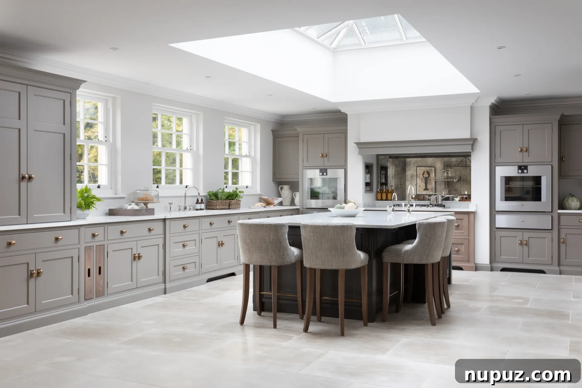 A functional and aesthetically pleasing breakfast nook in a Humphrey Munson kitchen, by Paul Craig Photography.