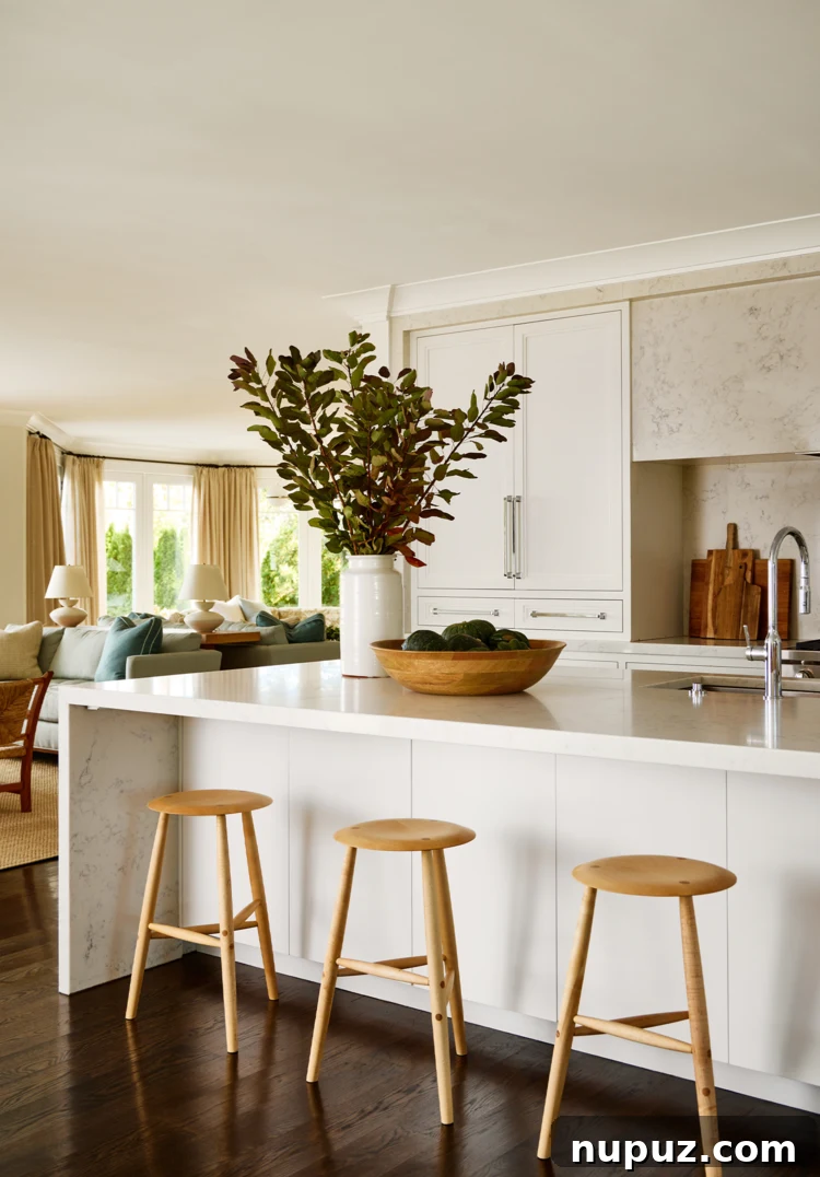 A glimpse into another beautifully designed corner of the waterfront home, showcasing elegant furnishings.