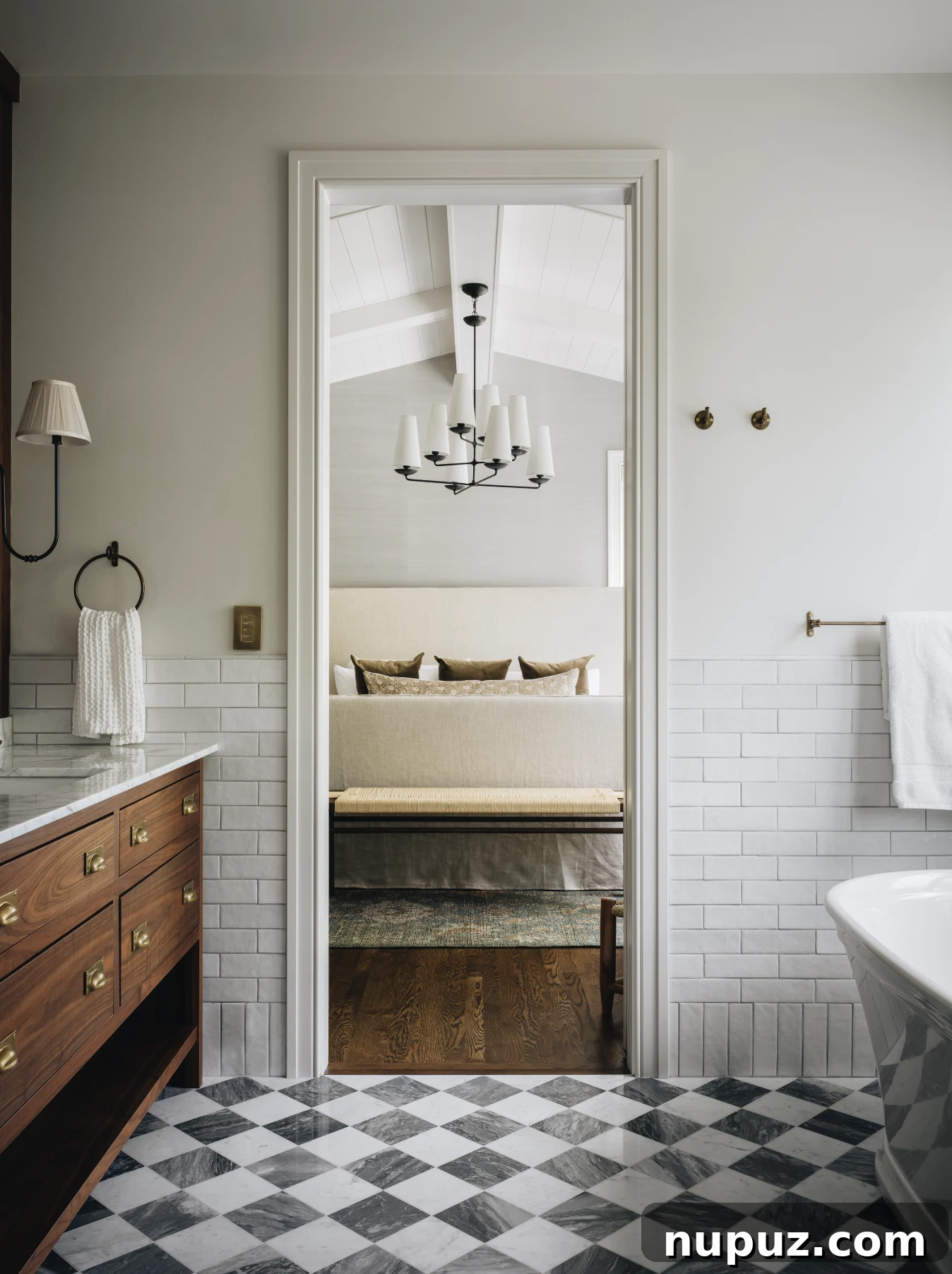 Cultivating Comfort: 15 Cozy Home Decor Ideas 11 Jean Stoffer Design creates homes with that certain undefinable something. Stoffer Photography Interiors - beautiful primary bedroom and bath