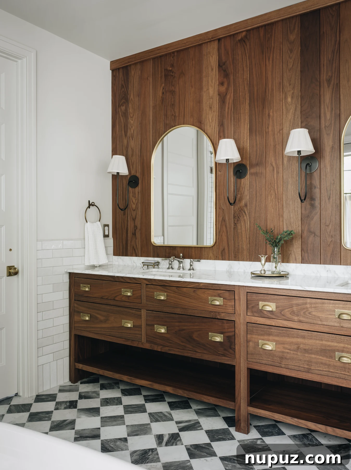 Cultivating Comfort: 15 Cozy Home Decor Ideas 12 Jean Stoffer Design creates homes with that certain undefinable something. Stoffer Photography Interiors - love the stained bathroom with the marble countertops