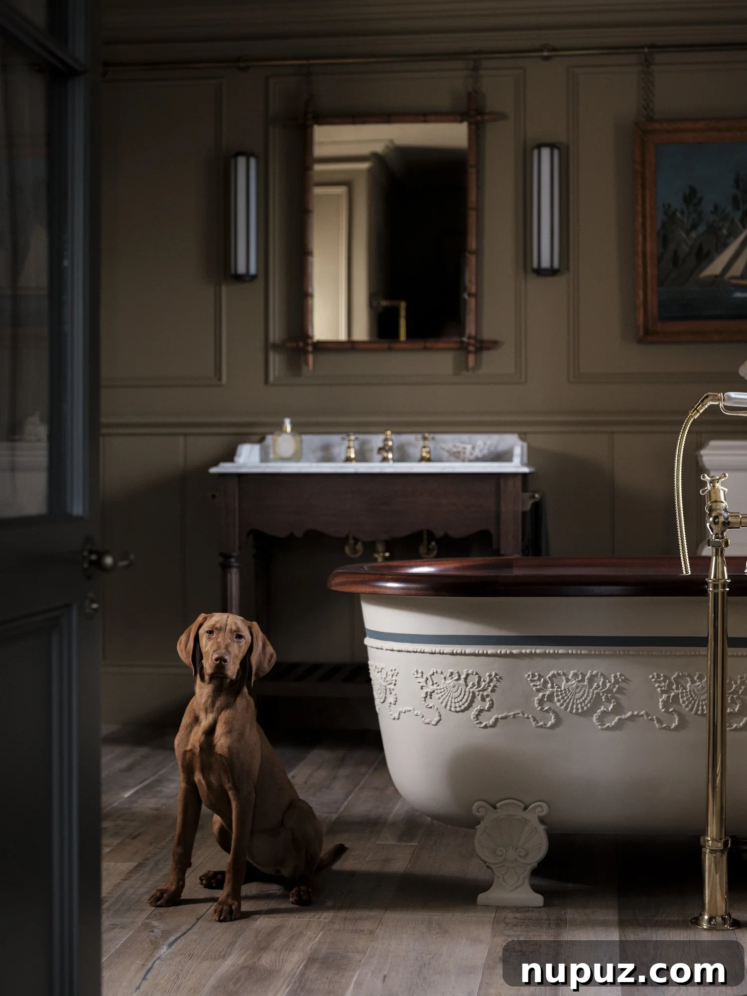 10 Steps to Your At-Home Spa Oasis 12 A tastefully decorated bathroom highlighting the use of subtle patterns in its design, contributing to a tranquil and inviting spa atmosphere.