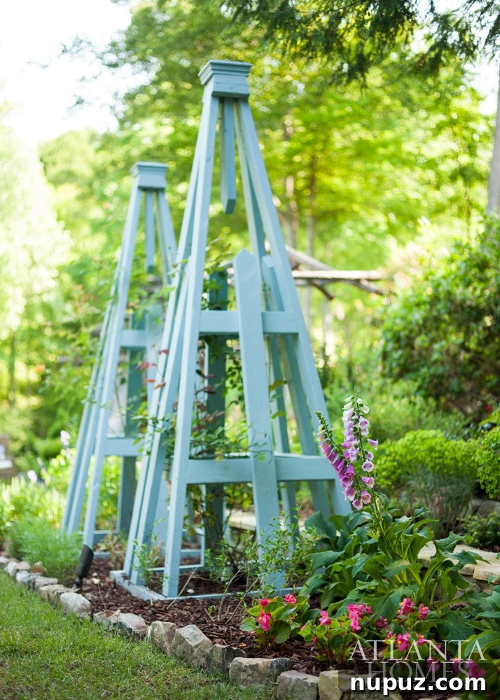 Atlanta Homes & Lifestyles | INTERIOR DESIGN Meridy King, Meridy King Interiors.| LANDSCAPE ARCHITECTURE Adriana Hernandez, Arcoiris Design Gardening | ARCHITECT Bill Edwards, Edwards Architecture Ltd. | Photography: Erica George Dines garden -Upscale Charm in this Fabulous Atlanta Home