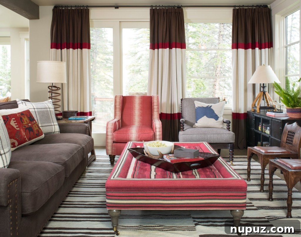 Dream Homes of Deer Valley 4 A cozy and elegant living room in a mountain home