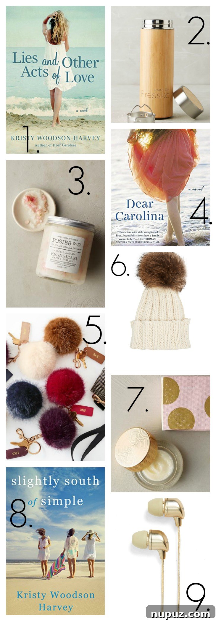 An array of fun, thoughtful, and practical stocking stuffer ideas for all ages and interests, including small gadgets, sweet treats, and charming trinkets.