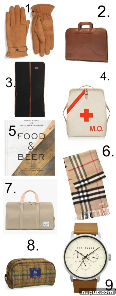 A comprehensive collection of thoughtful and practical gift ideas for men, encompassing a range of interests including cutting-edge tech, sleek accessories, and essential outdoor gear.