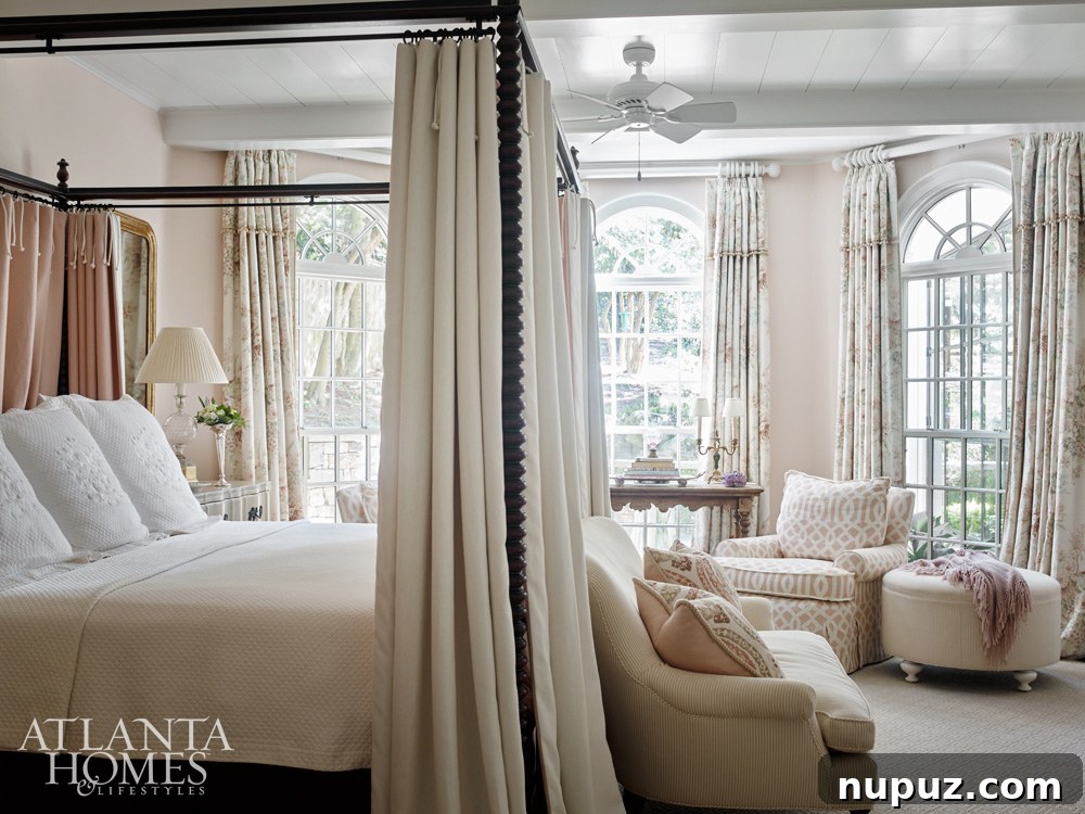 Buckhead's Charming Cottage Sanctuary 12 Buckhead Cottage bedroom, serene and stylish