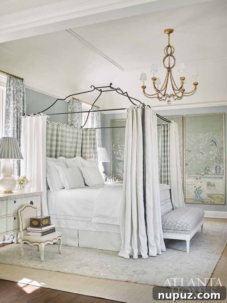 2017 Southeastern Designer Showhouse luxurious master bedroom by Tristan Harstan