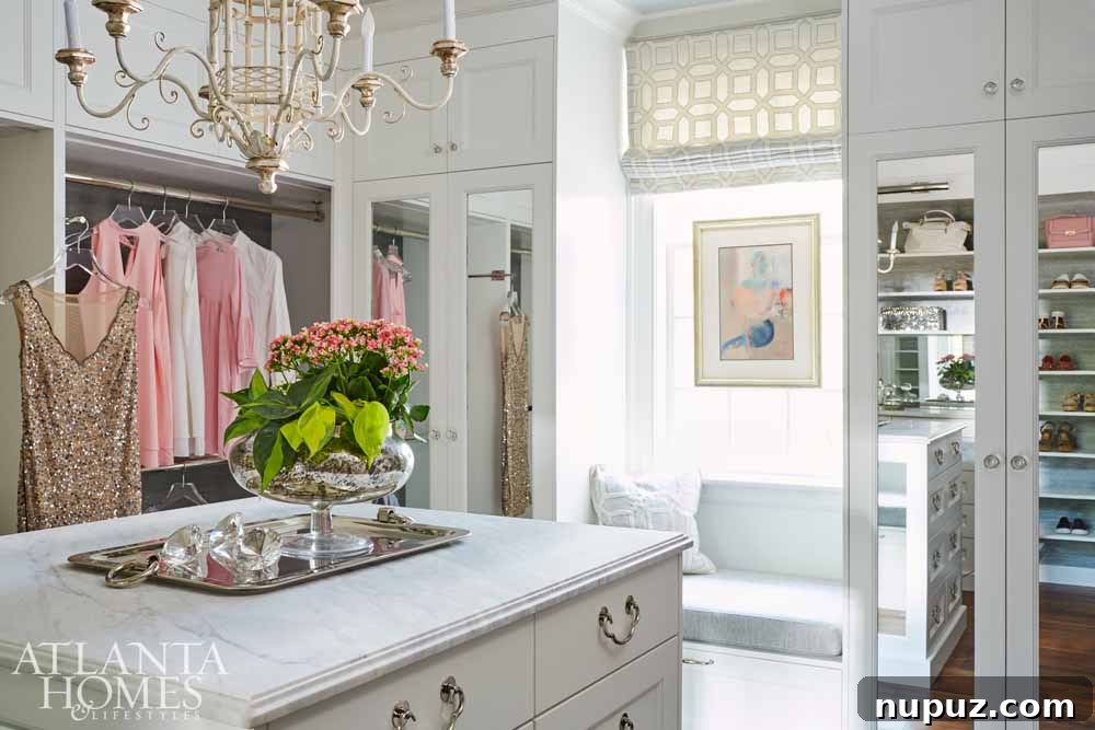 2017 Southeastern Designer Showhouse custom closet by Matthew Quinn