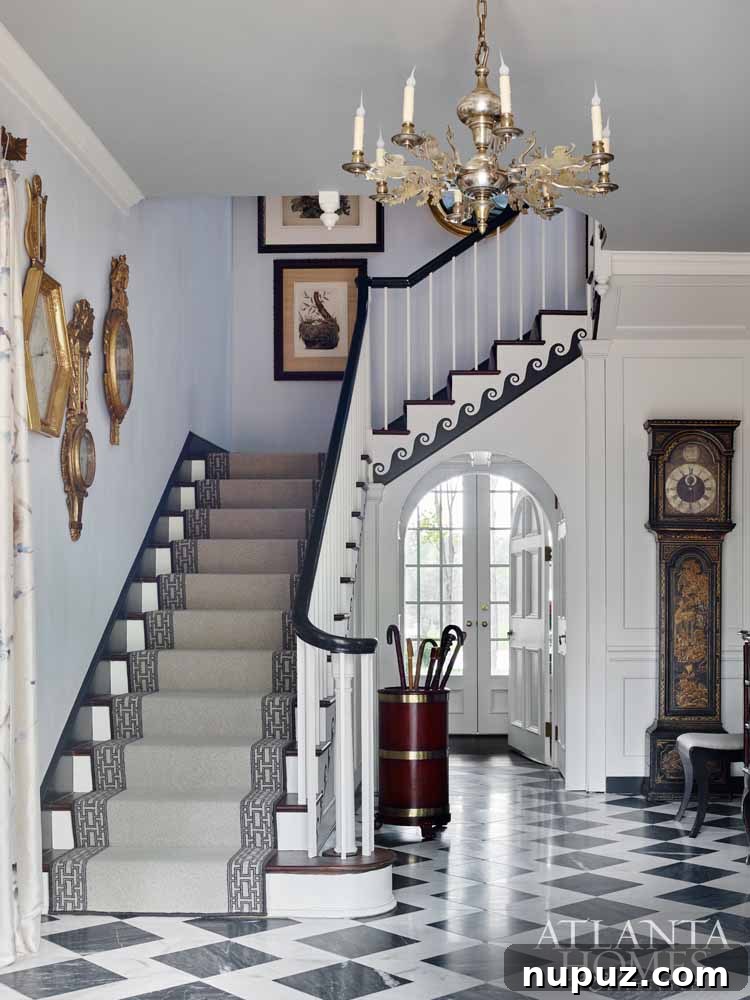 2017 Southeastern Designer Showhouse entrance foyer with elegant decor