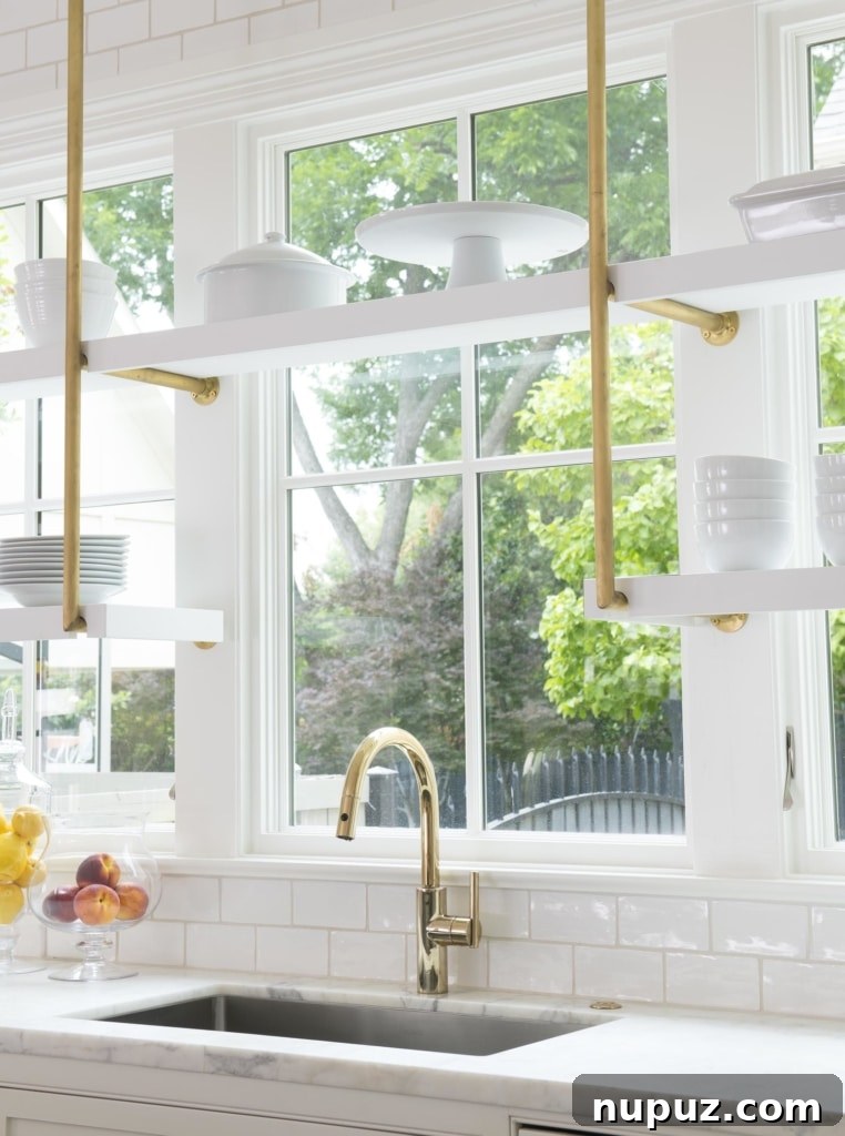 Kitchen featuring natural stone accents