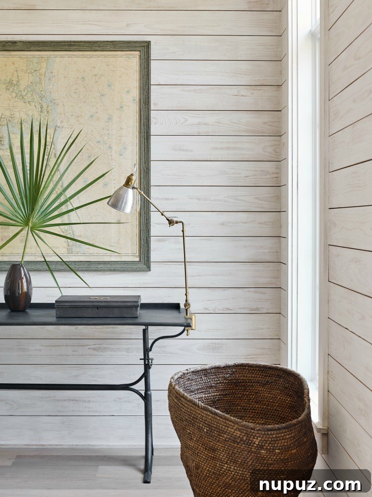 Curating Beauty with Beth Webb Interiors 5 Beth Webb Interiors sophisticated home office with custom millwork and comfortable seating