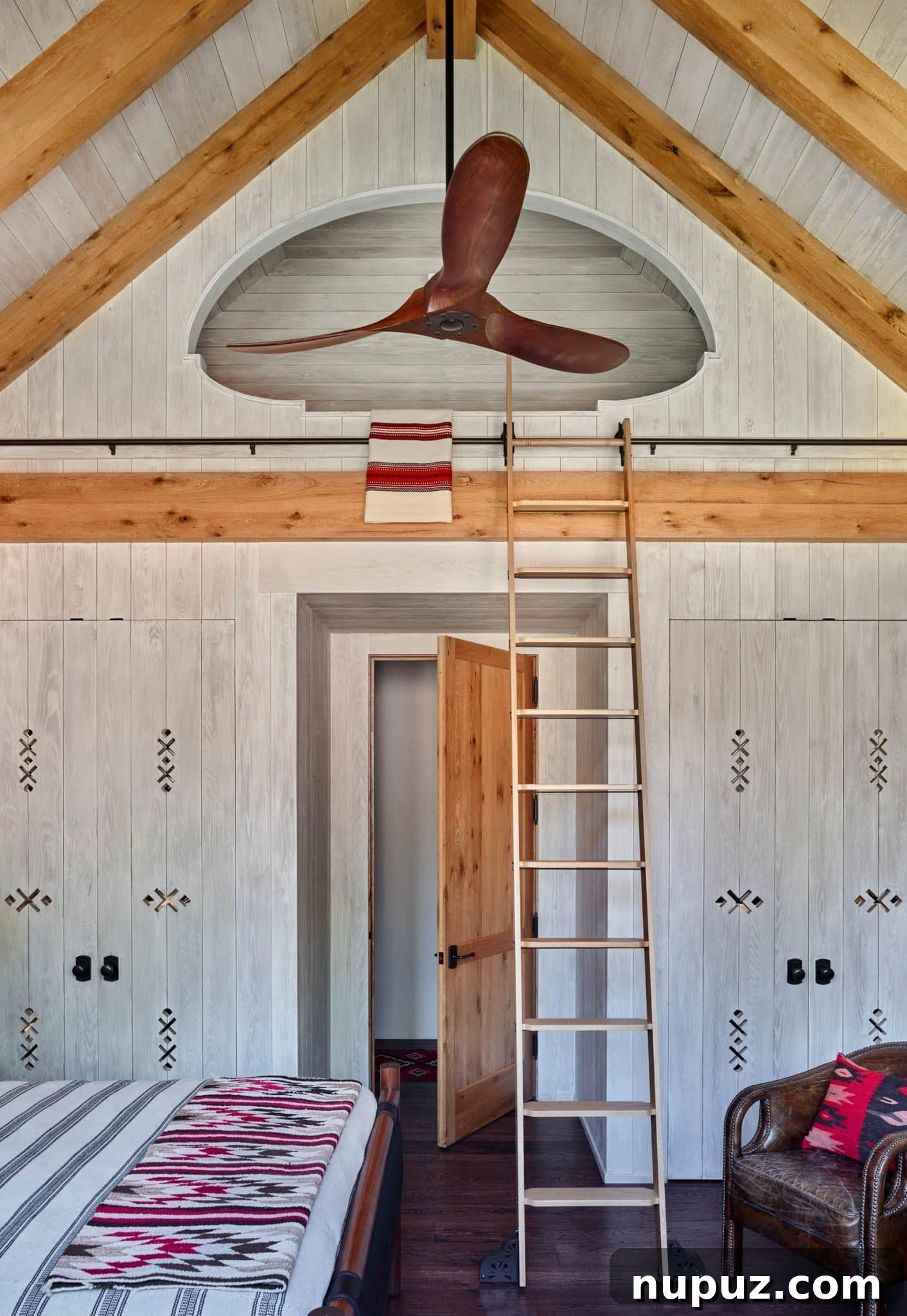 Beautifully styled entryway or mudroom with practical yet elegant storage solutions.