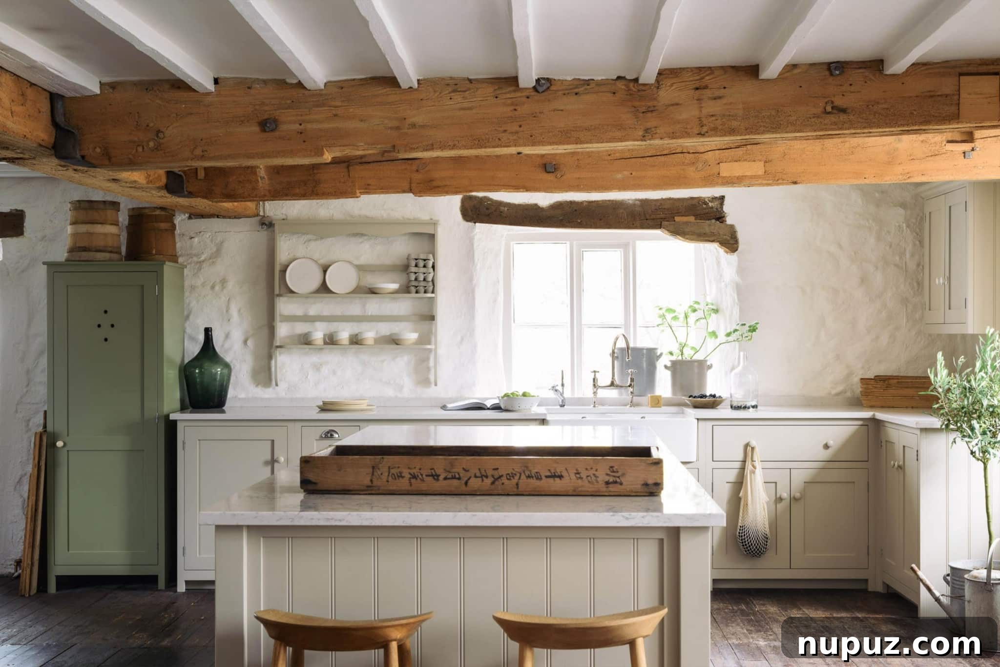 The elegant Stoke Newington Kitchen by deVOL, featuring classic bespoke cabinetry.