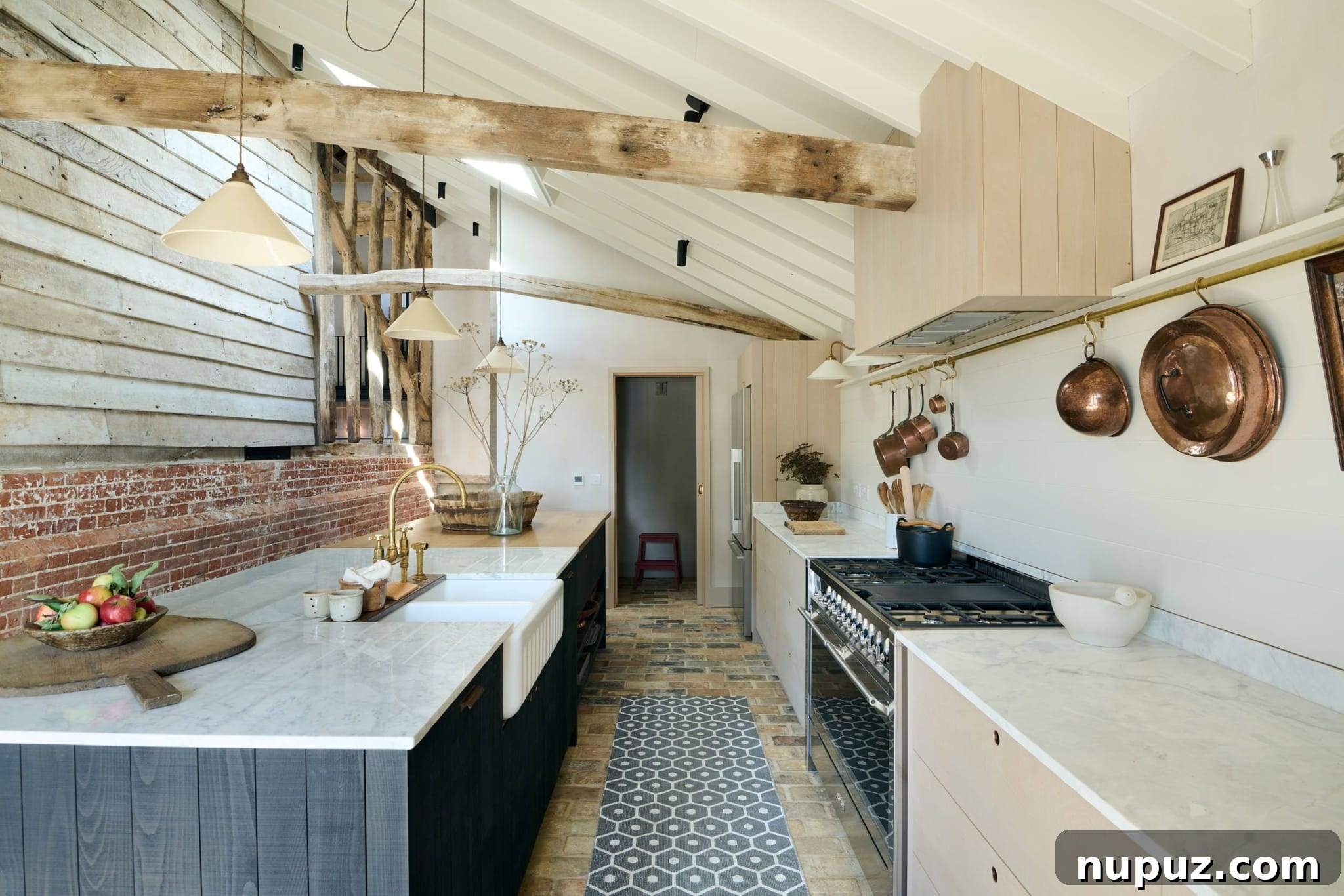 The unique kitchen of deVOL's Creative Director in a Victorian villa, a blend of classic and personal style.