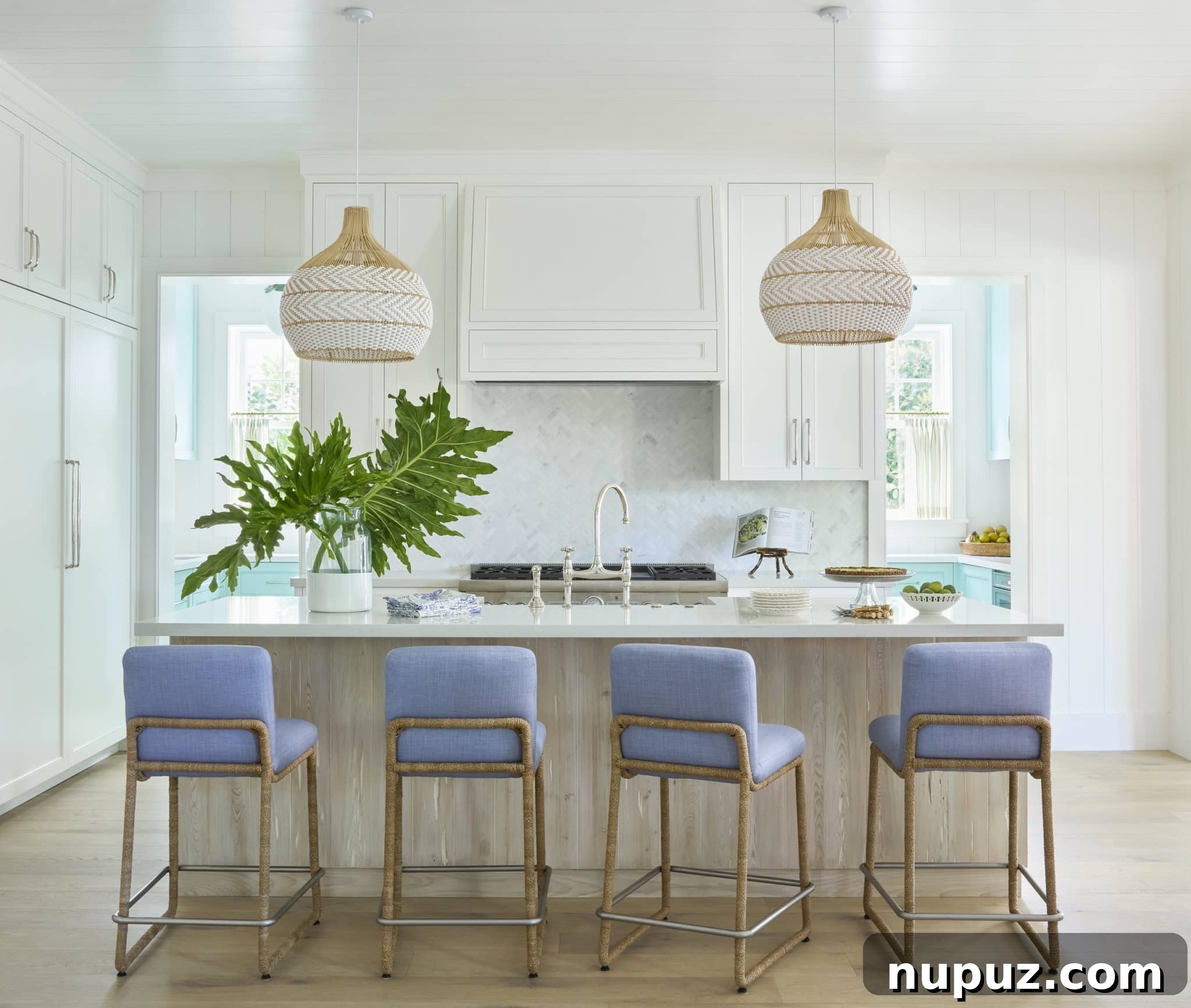 Elegant dining room ready for a summer dinner party