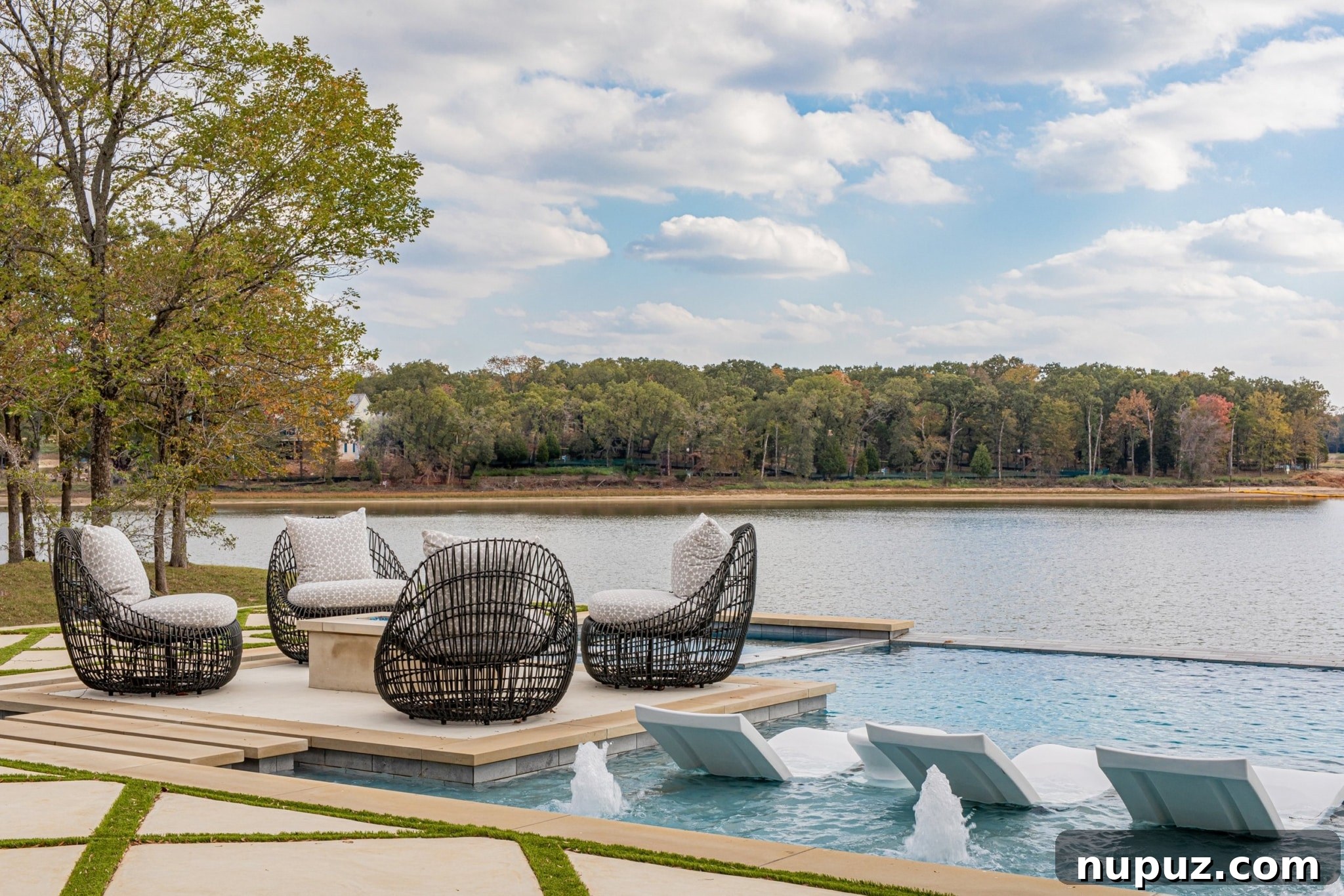 A Journey Through Long Cove's Oasis Home 7 Luxurious bedroom interior with stylish decor and ample natural light