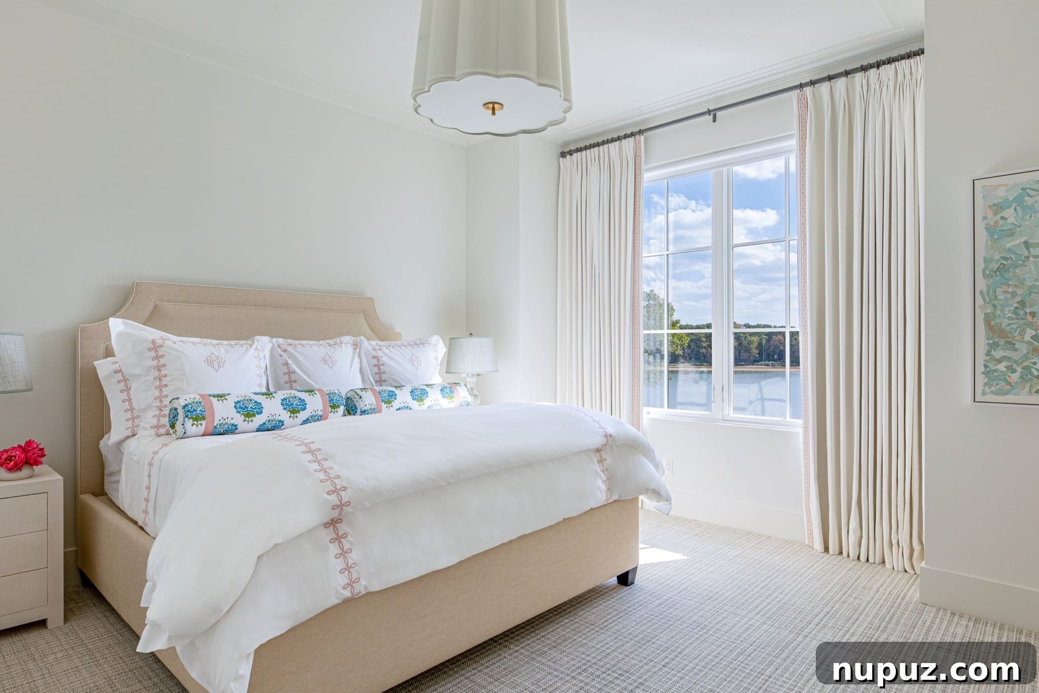 Long Cove Lake House The Next Chapter 3 Long Cove Lake House - Mary Beth Wagner Interior - Nathan Schroder Photography- bedroom