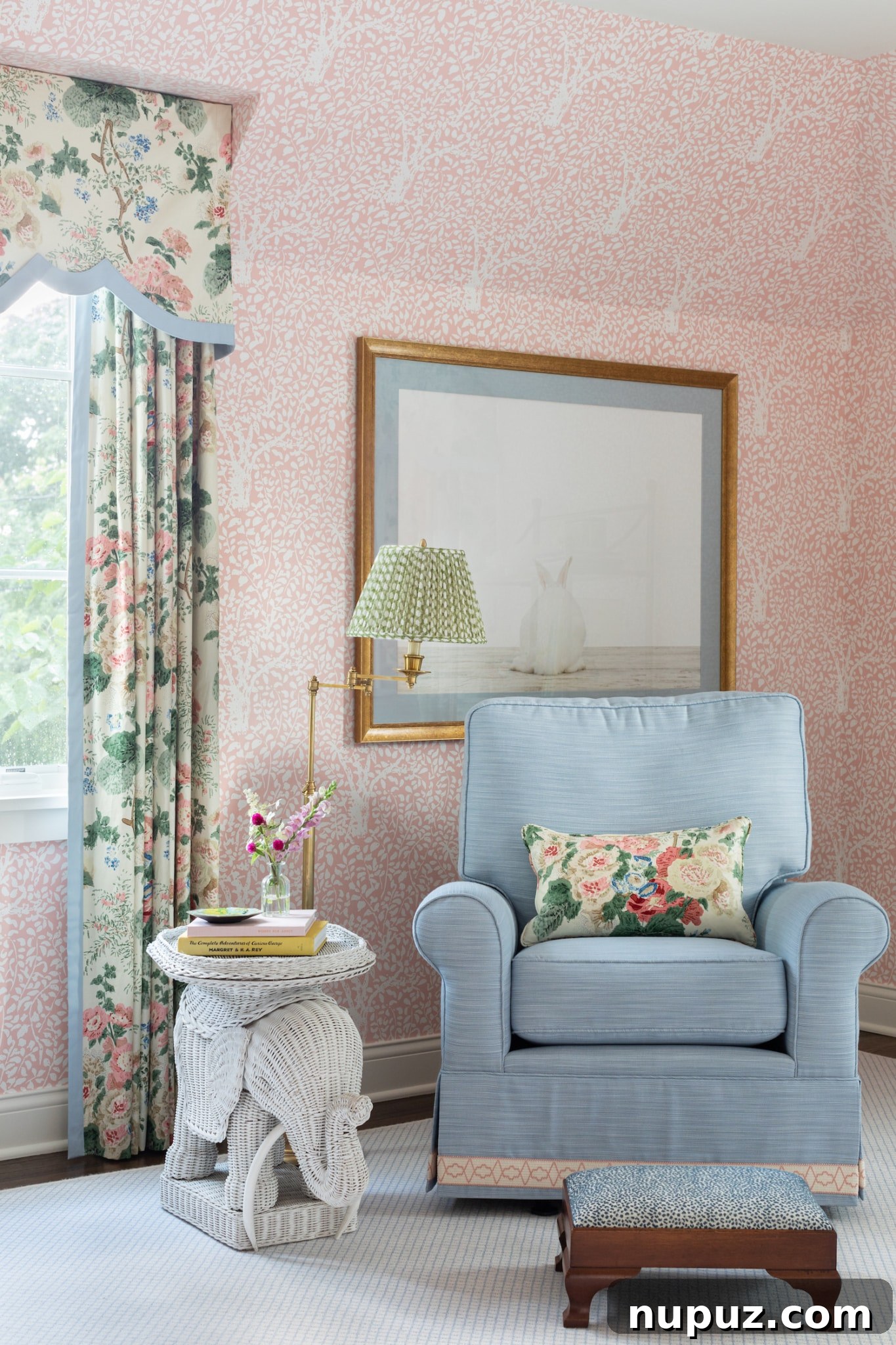 A beautifully composed vignette in an Alexandra Kaehler designed home, masterfully highlighting her meticulous attention to detail and sophisticated styling in every thoughtfully placed object.