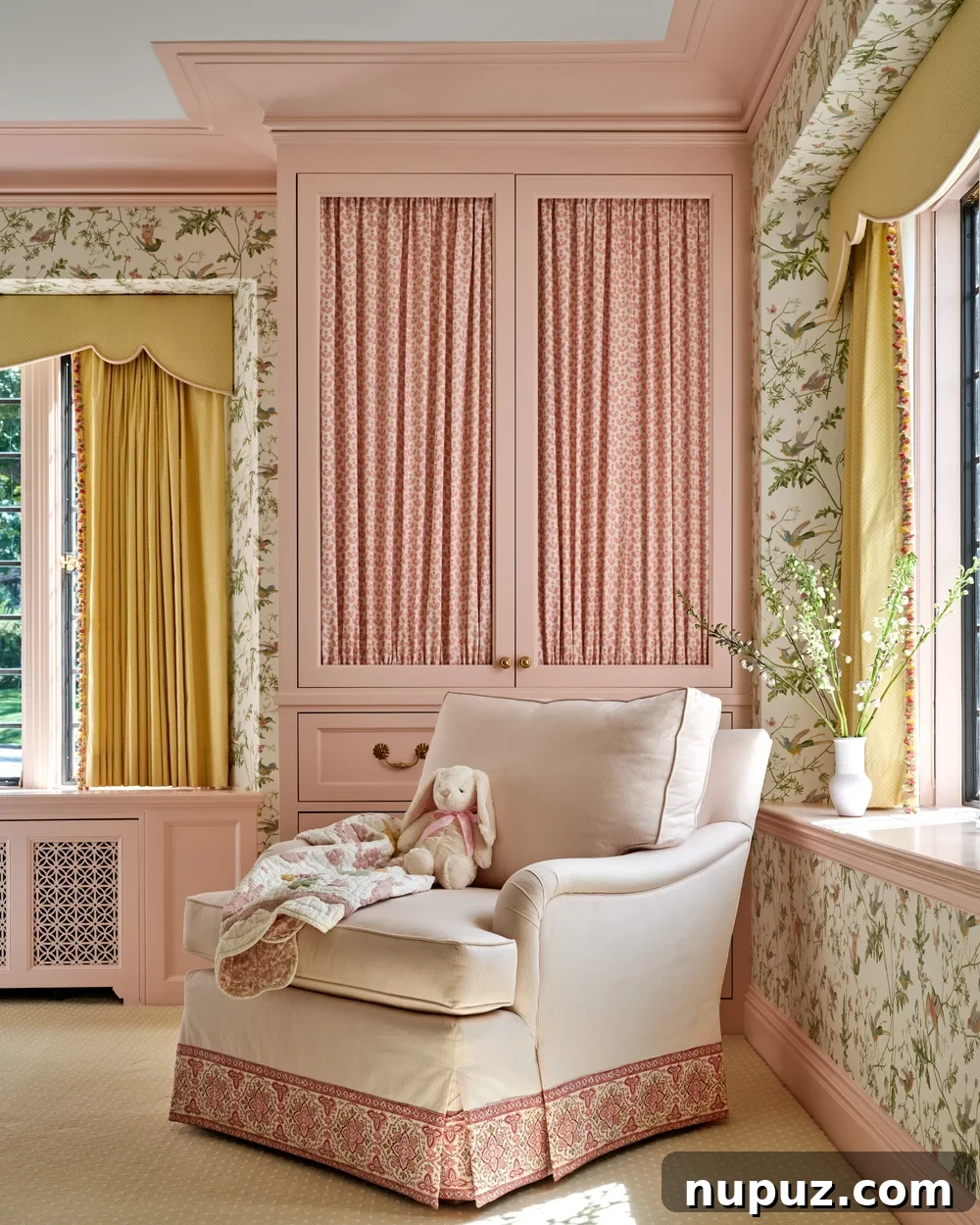 Integrated bookcase cabinets providing elegant storage solutions by Jenkins Interiors.