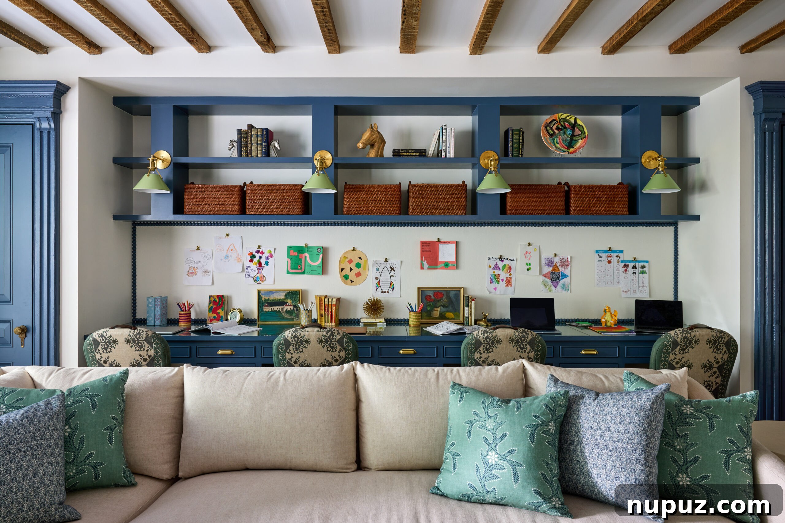 Beautifully styled details within the Brooklyn townhouse interior