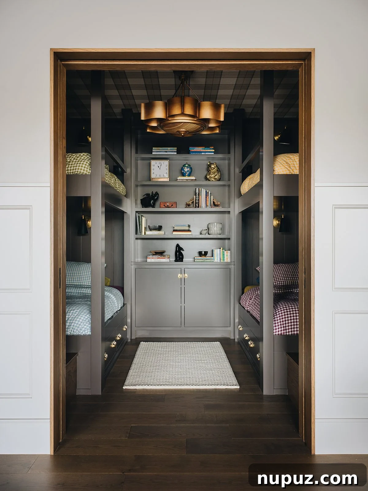 Inside a Modern River House: Jean Stoffer Design Tour 12 Chic bunkroom designed by Jean Stoffer