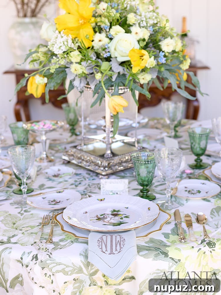 Designers Nancy Izlar & Darby Fallon Clark  | David Christensen Photography - Mother's Day luncheon table setting