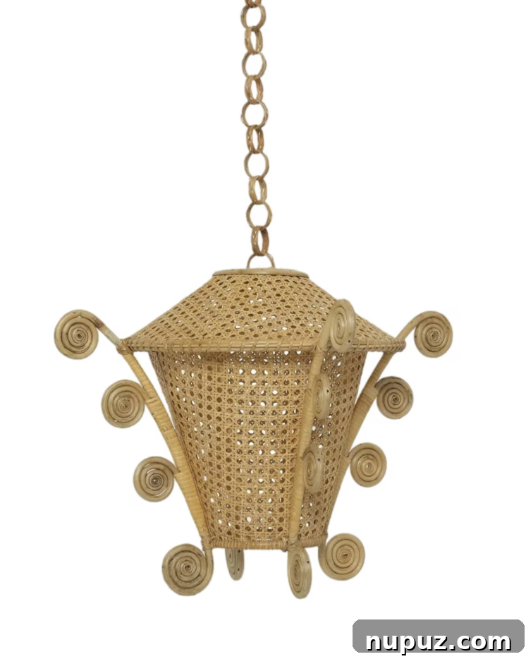 beautiful interior design ideas - love this wicker lantern