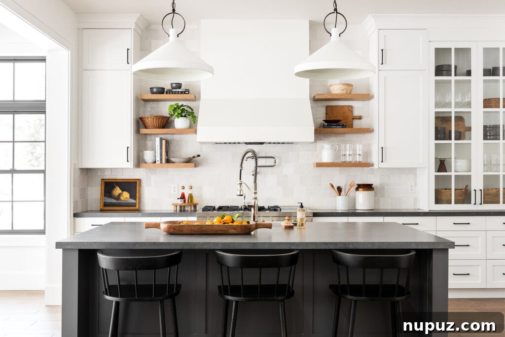 STYLING Your Kitchen with Studio McGee - kitchen island, kitchen style, kitchen remodel, white kitchen pendants - perfectly styled home