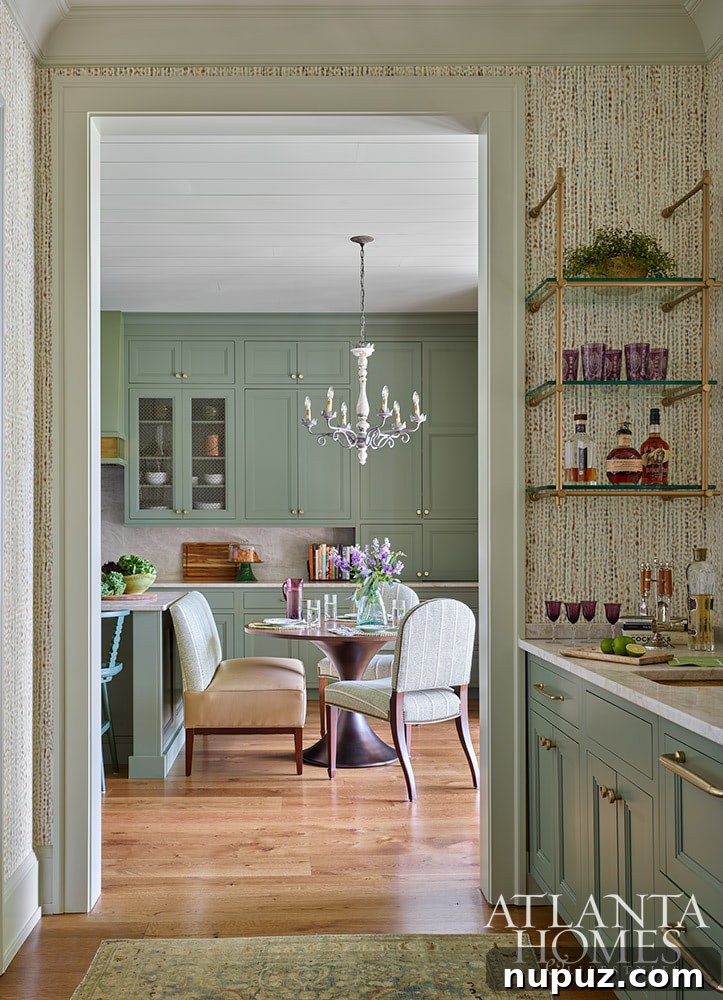 Green bar cabinets