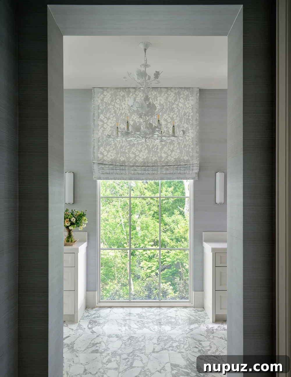 Bedroom or sitting area showing refined finishes and layered textiles