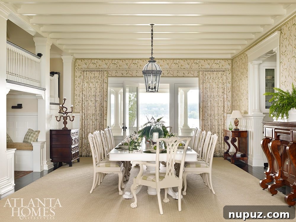 Tour a gorgeous waterfront home designed by Jackye Lanham that will leave you absolutely breathless. You don't want to miss a single detail! Emily Followill Photography - in Atlanta Homes & LIfestyles